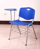 Hot selling cheap plastic chair with writing table/pad, plastic tablet chair