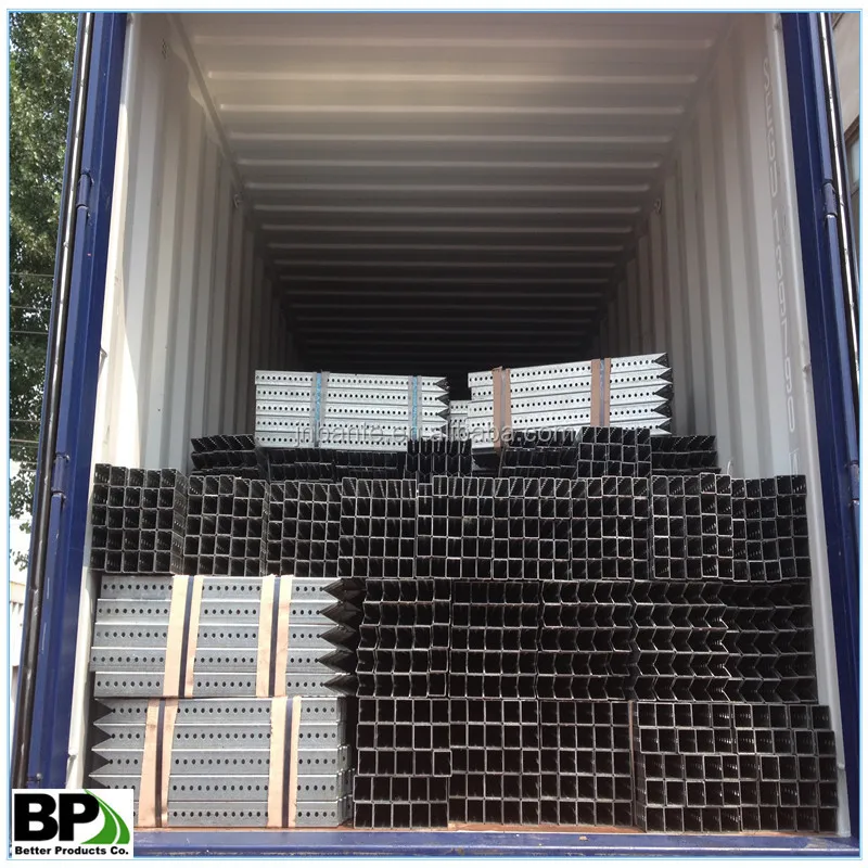 square sign post with cut ends_