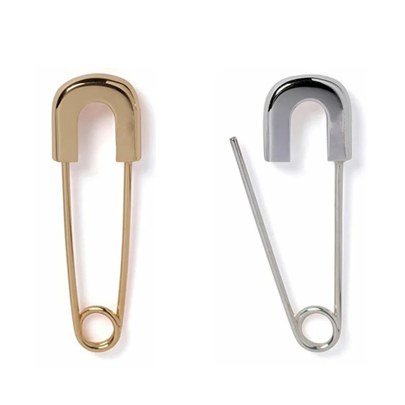 

Europe America Personality Titanium Steel Plating Paper Clip Earring