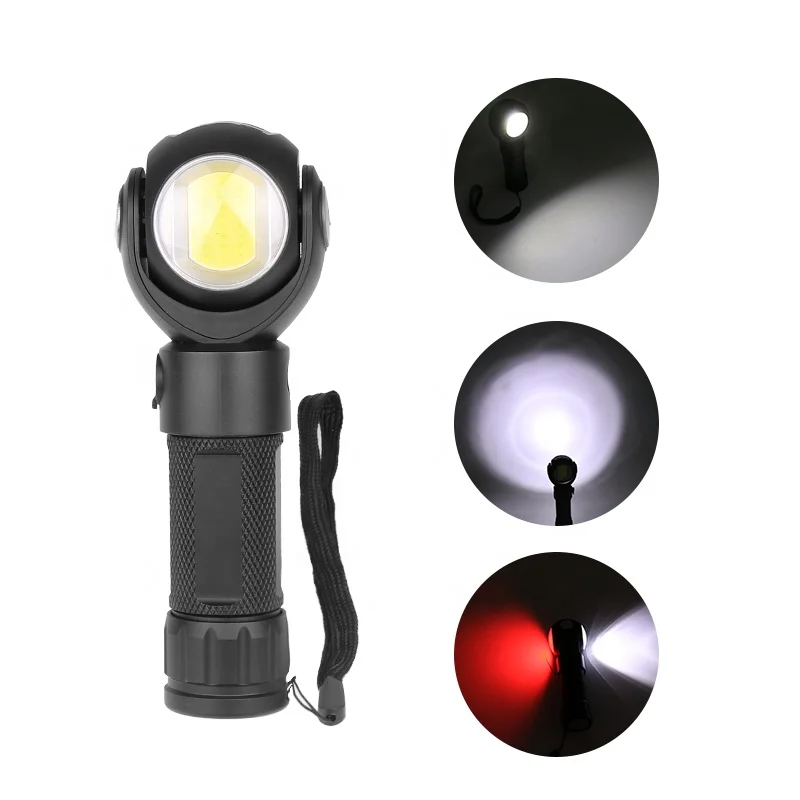 360 degree camping torch light T6 COB led security flashlight

