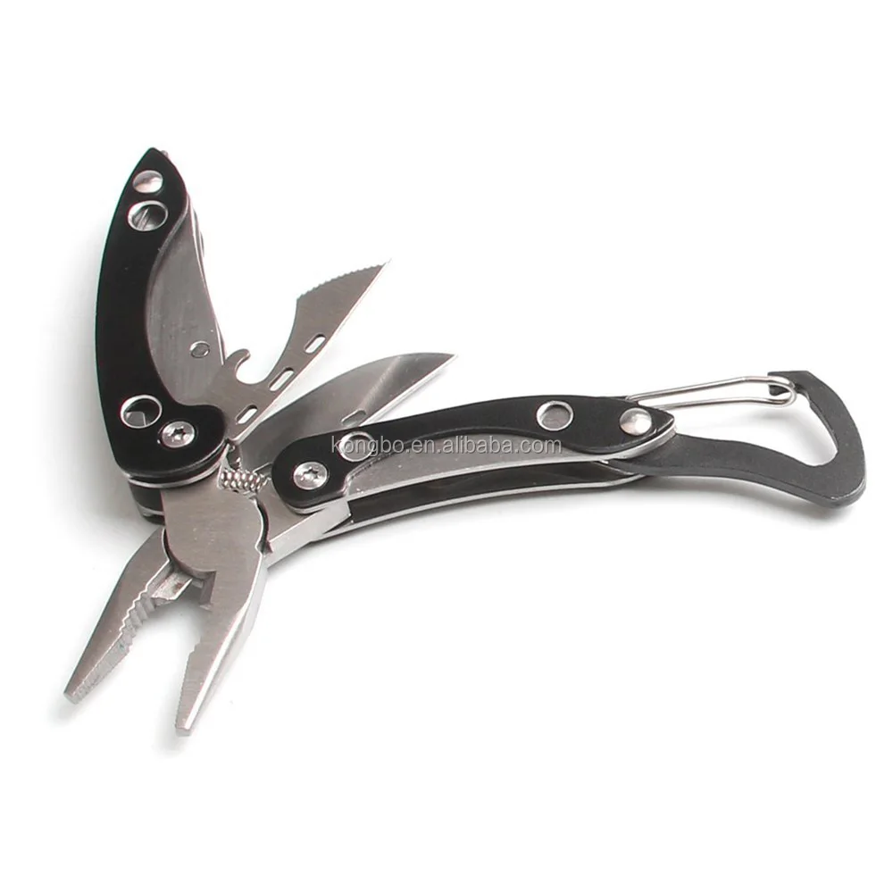 

KongBo Outdoor Survival 7-in-1 Mini Multitool With Knife, Black