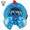 Private Label Custom Cute Plush Blue Color Dragon Toy Photo Frame Wholesale Cheap Stuffed Animal Soft Toy Kids Photo Frame