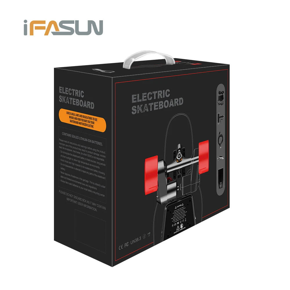 
iFasun Hangzhou Factory adult e longboard parts battery powered DIY electric skateboard kit with belt motor 