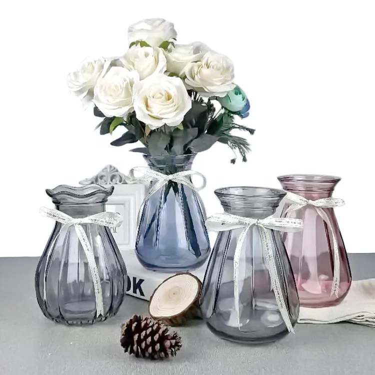 

Cheap Home Good Decorative Trumpet Glass Flower Vase