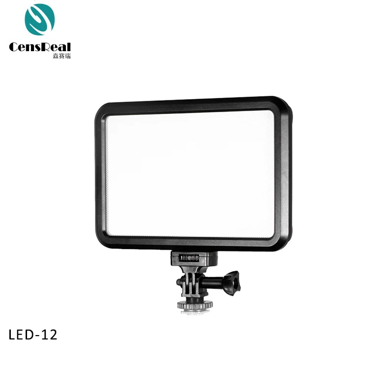 New design LED-12 warm white led panel lamp camera videography photography fill lighting