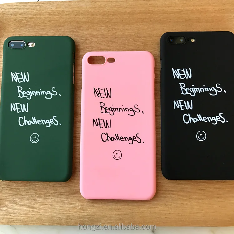 

Cartoon Letter for iPhone 5s Case for iP 6s Case 5 6 7 Plus luxury Hard PC Matte Phone Back Cover Capa Fundas