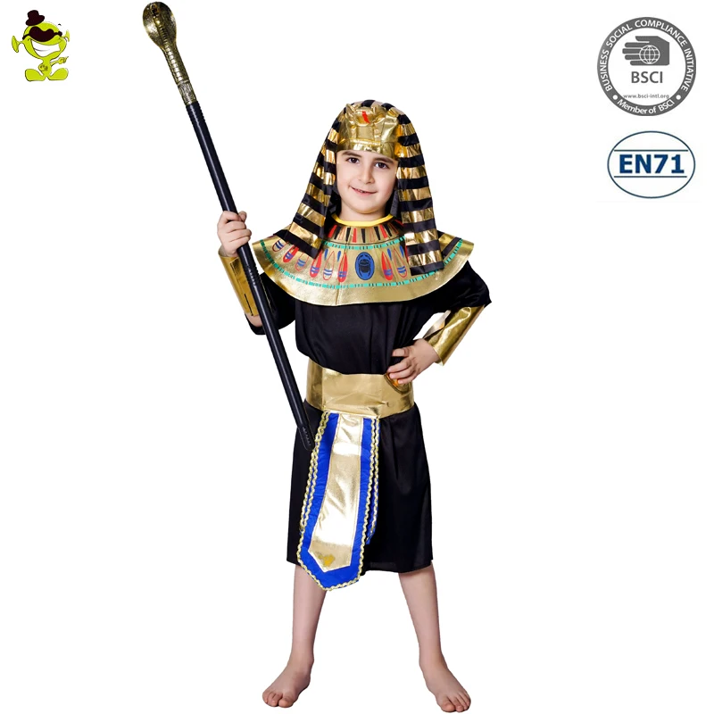 

Fashion Kids Egyptian Priest Costumes Boys Honor Egypt King Dress-up Outfits Masquerade Party Noble Prince Role Play Suits, N/a