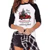 View larger image Women Christmas Printing The Most Wonderful Time Of The Year Baseball Tunic T-Shirt Tops Tee