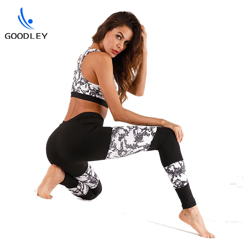 
Fancy Sublimated Print Yoga Wear Sport Clothing Set Women Activewear Set for Sale 