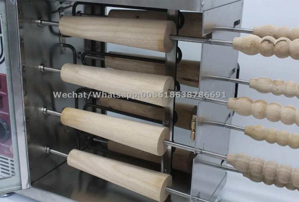 Ice Cream Chimney Roll Bread Oven In Hungary Commercial Mini Chimney