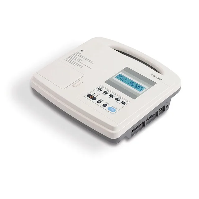 Medical Hospital Equipment Digital 1 Channel Electrocardiograph ECG Machine with 20*2 LCD Display Screen Price