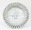 resin beads jewelled round metal photo frames