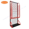 Heavy duty hanging metal wire grid mesh basket rack display shelving for retail store