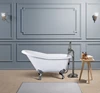 54'' kids/baby bath tubs,small freestanding porcelain enamel bathroom clawfoot tub