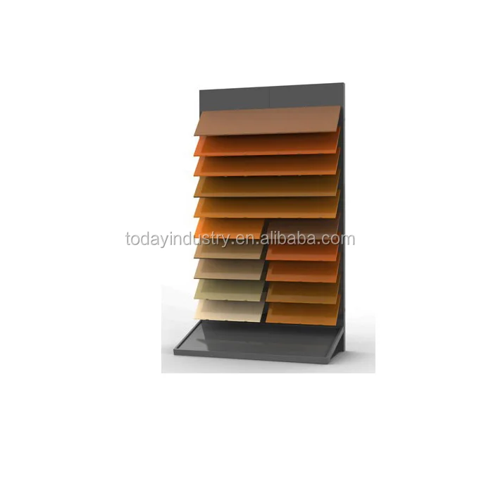 Decorative Ceramic Tile Sample Displays Showroom Show Stand Granite And