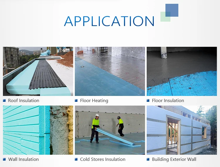 Extruded Polystyrene Xps Insulation Board Roof Smooth Flexible Thermal