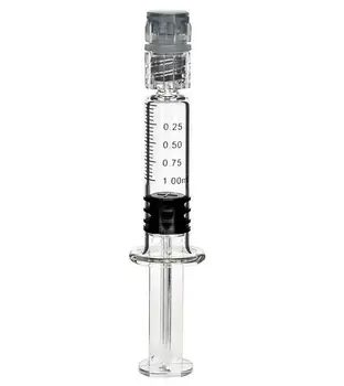 Disposable Glass Syringe 1ml Luer Lock/cap Glass Syringe With Custom ...