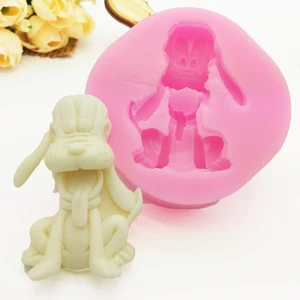 Image of 2019 Custom soap molds pug design silicone fondant 3D silicone molds for soap making chocolate