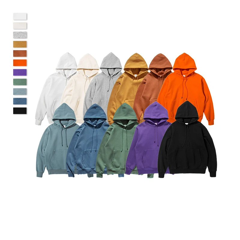 Winter Wears Custom OEM Men's Hoodie Sweatshirt 50% Cotton 50% Polyester Blank Plain Oversize Pullover Hoodies
