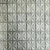 Bathroom or kitchen indoor decoration plain concrete 3D tiles front wall