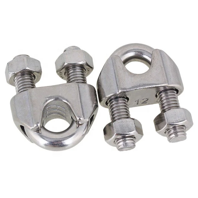 Stainless Steel 304/316 Kami Jenis Lunak Wire Rope Clamp Bulldog Grip