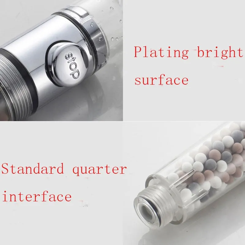 Shower Head With Filter Beads,3 Modes Shower Envy Showerhead With On Off Switch,Handheld Eco
