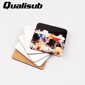 Image of Qualisub 4mm MDF Square Shape Sublimation Cork Coaster