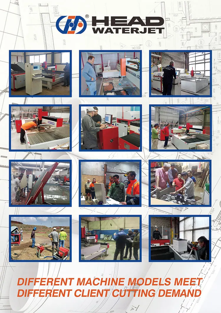 Water Jet Granite Tile Cut Machine Polished Granite Tile Water Cut ...