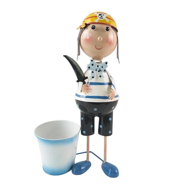 

iron flower pot stand garden doll metal decoration mini flower pot, Multi