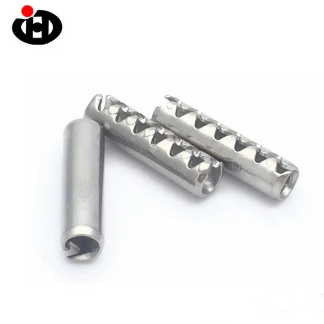
304 stainless steel Toothed Slotted Spring pins 