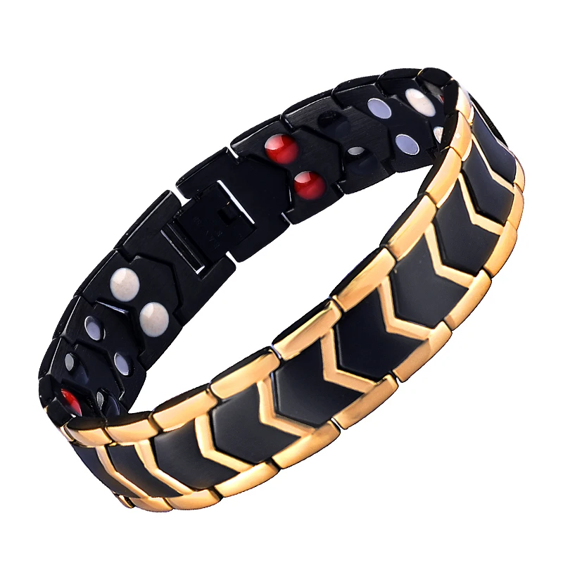 

Hottime Wholesale Promotion Men Women Stainless Steel Health Energy Balance Bracelet Customize Logo