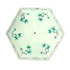 Multi purpose sublimation rattan pattern folding umbrella with unique edge