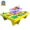 Multi functional educational toys building blocks kids study table