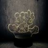 3D LED Lamp Mickey And Minnie Mouse Back to back friends gifts USB Base Night Light Room Decor Christmas New Year Girl Kid Gift