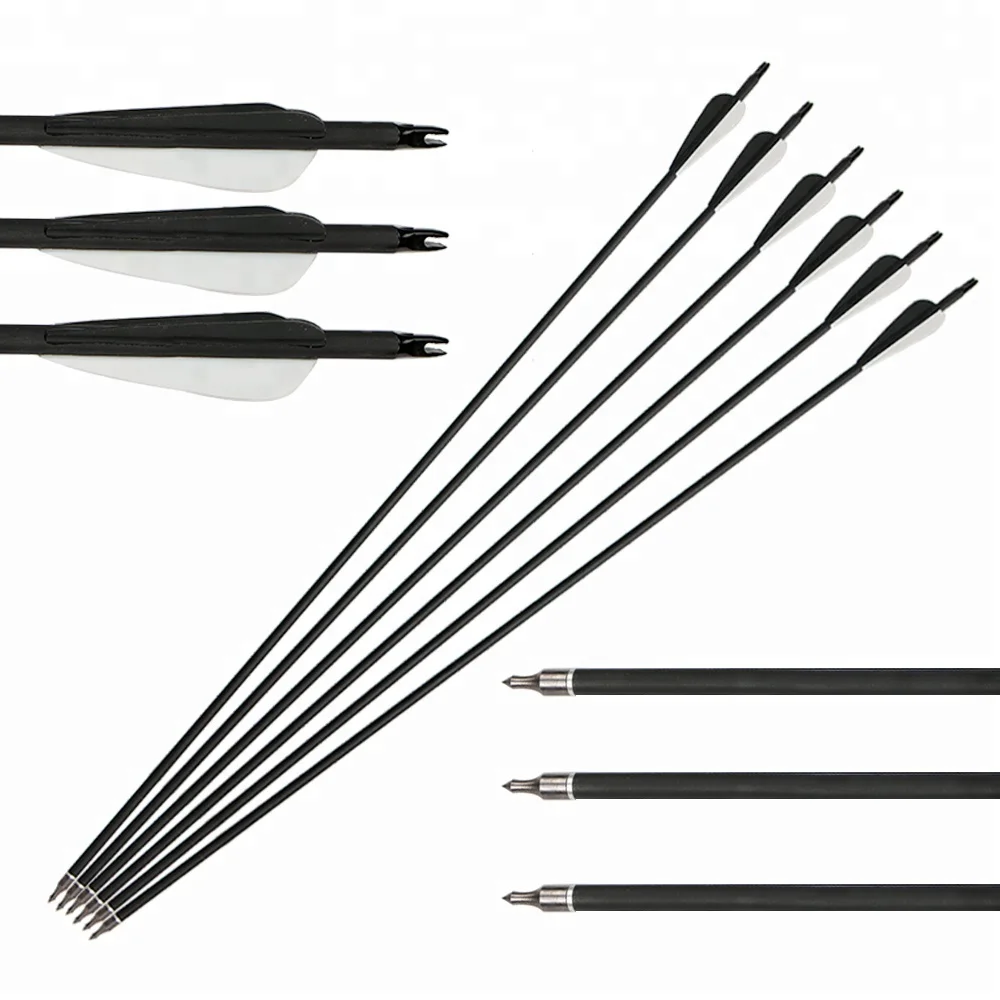

TopArchery Factory Customized Archery Hunting Equipment Archery Carbon Arrow, Picture color