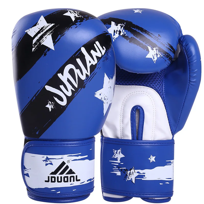

custom logo customised luvas de boxe personalizadas PU leather boxing gloves boks eldiveni punching gloves for training, Red