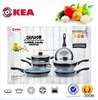 Society cookware with heat resistant & ceramic pots and pans ceramic german style cookware sets