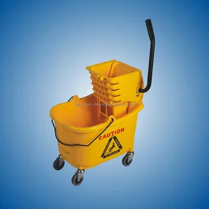 35 qt industrial side press wringer bucket combo