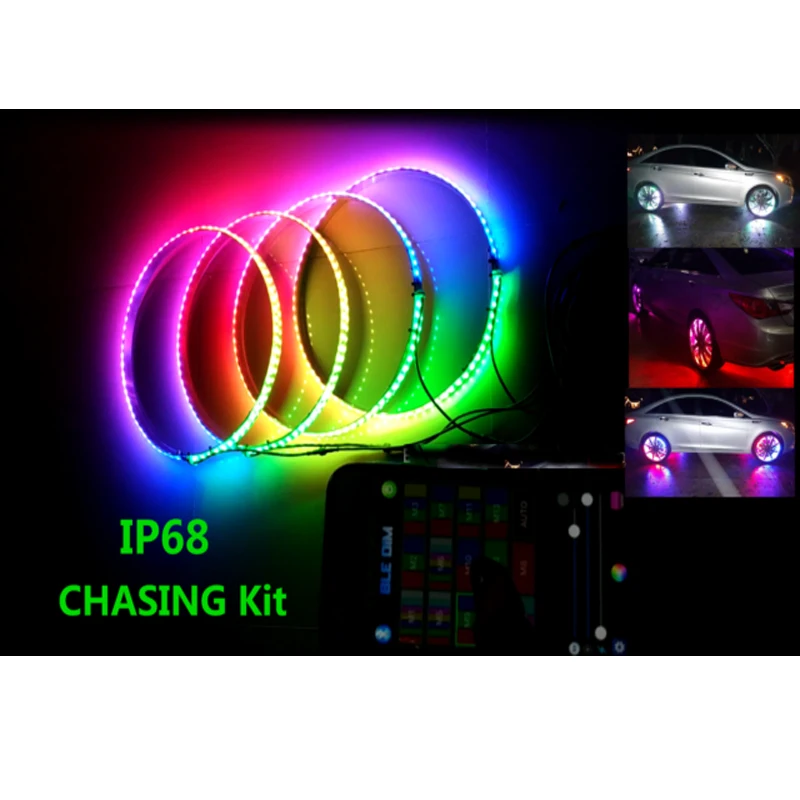 
High quality Waterproof LED Wheel Ring Lights Rim Lights Dream Controlled 