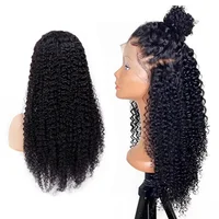 

Mongolian Kinky Curly Human Hair Wigs 130% Density 13x4 13x6 Front Lace Raw Natural Color With Baby Hair Pre Plucked Wigs