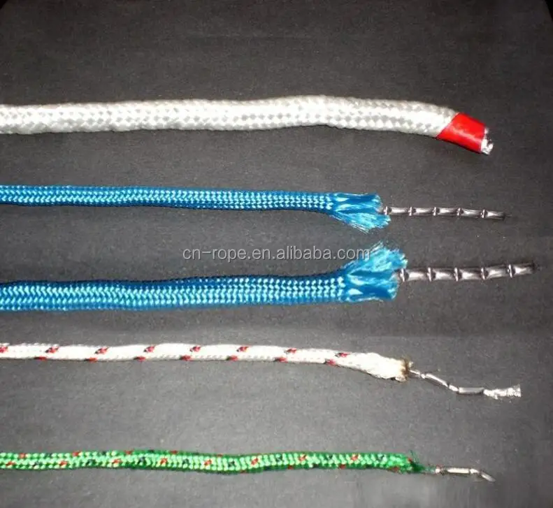 Top quality customized package and size braided nylon/ polyester lead rope for fishing, camping, etc