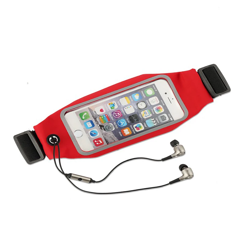 

Fashion Sports Running phone Belt Waist Pocket Bags Cycling Jogging Travel Wallet Case, Black blue red purple yellow