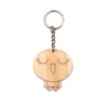 Birth Announcement Mom 4 sided Wood Keychain Personalized Baby Stats