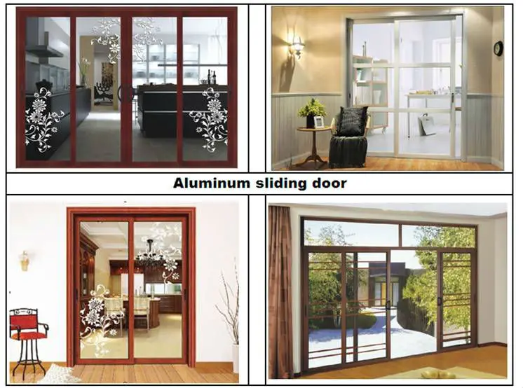 Puerta Corredera De Aluminio Para Terraza,Doble Acristalamiento,A