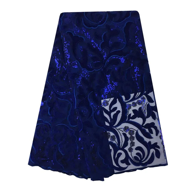 High quality african tulle lace french sequin laces velvet tulle lace 171 for wedding