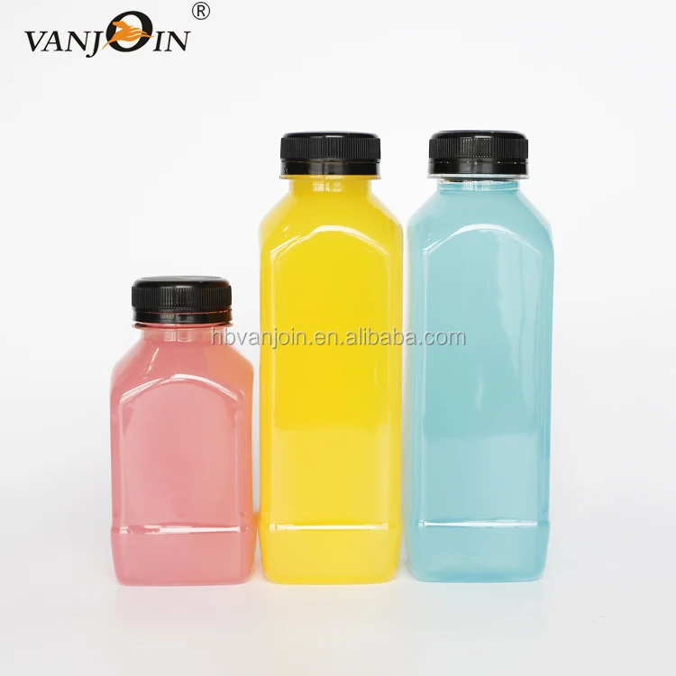 Eco Friendly Square Pet 500ml Carbonated Beverage Plastic Juice Bottle