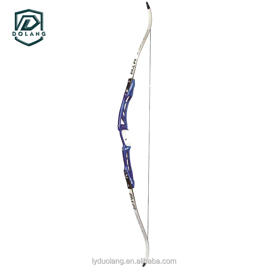 

Blue 68 Recurve Bow 18-32 lbs Aluminum Alloy Handle Archery Hunting Bow High Strength Fiberglass Limbs