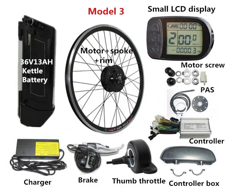Flash Deal New Arrival Lithium Battery E-Bike Conversion Kit Cheap Price Pedal Assist Electric bike conversion kit 2