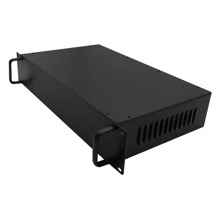 

Custom Fabrication Sheet Metal Enclosure 19 Inch 1U 2U 3U 4U Rack Mount Server Desktop Housing Amplifier Chassis Computer Cases, Black(customized)