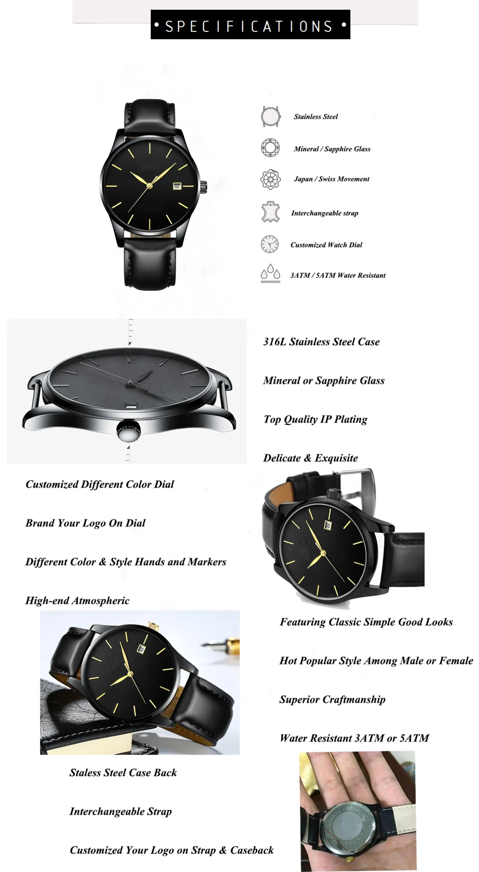 swissing movement watches